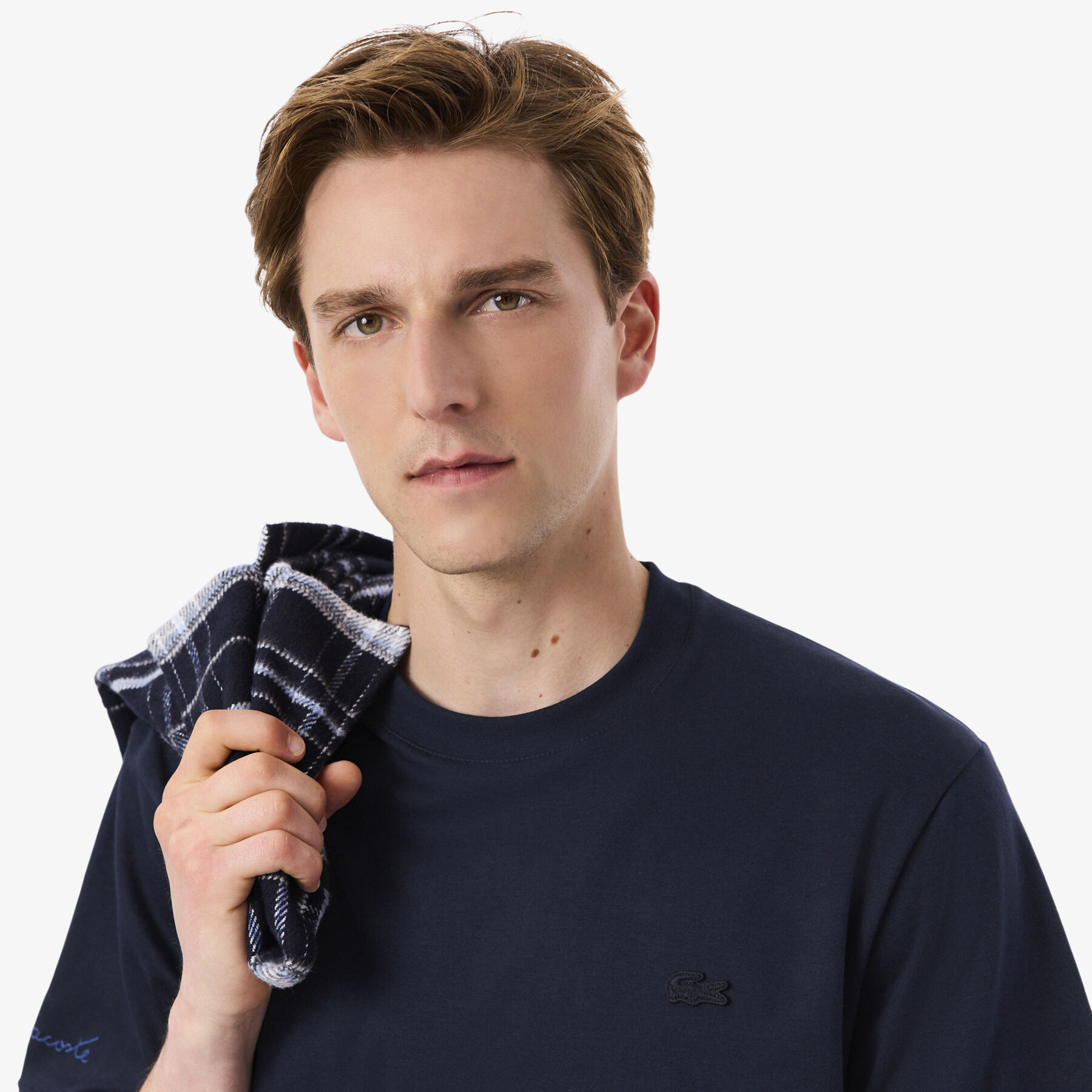 lacoste embroidered signature t shirt