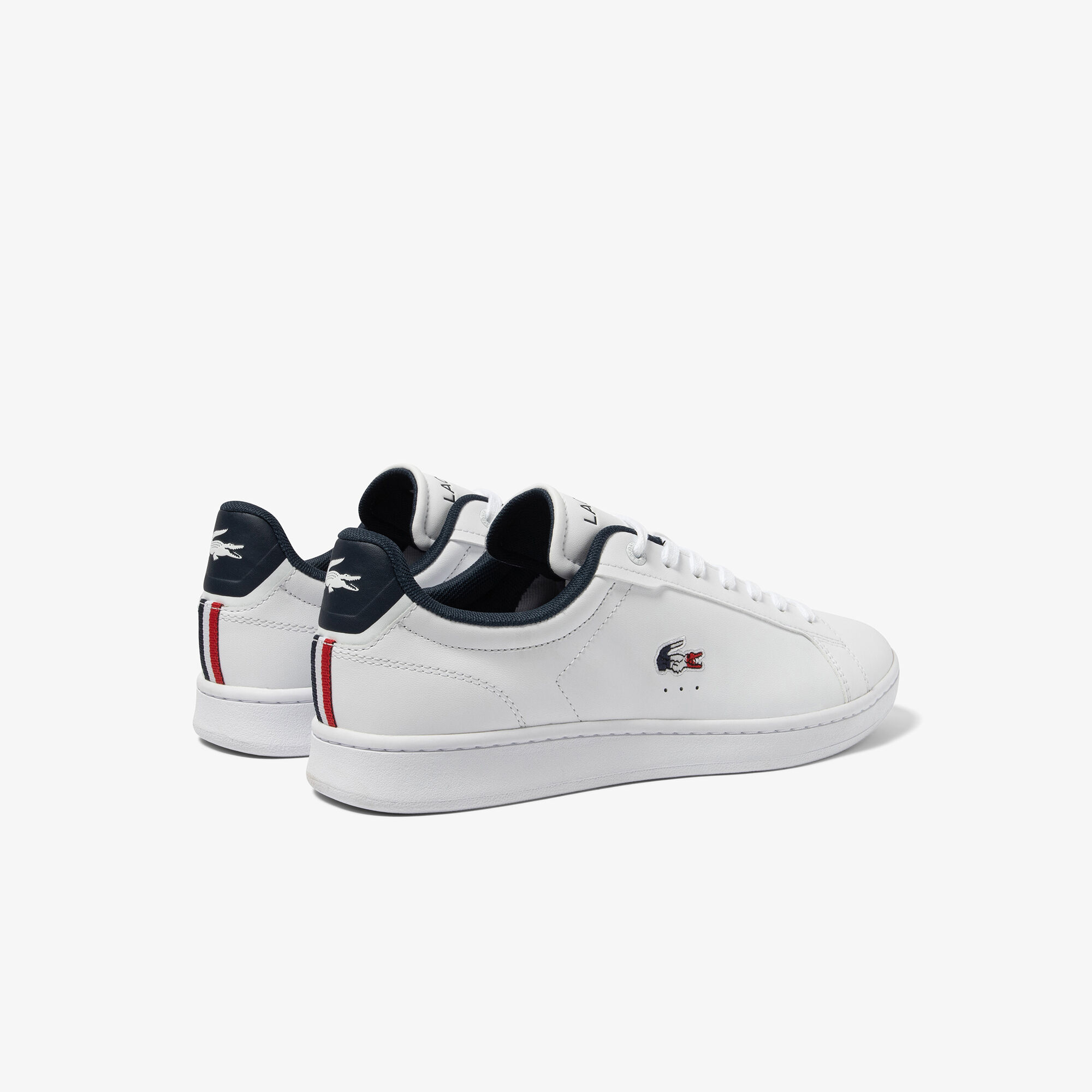 Buy Men s Lacoste Carnaby Pro Leather Tricolour Trainers Lacoste EG