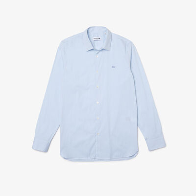 Men's Lacoste Slim Fit Check Stretch Poplin Shirt