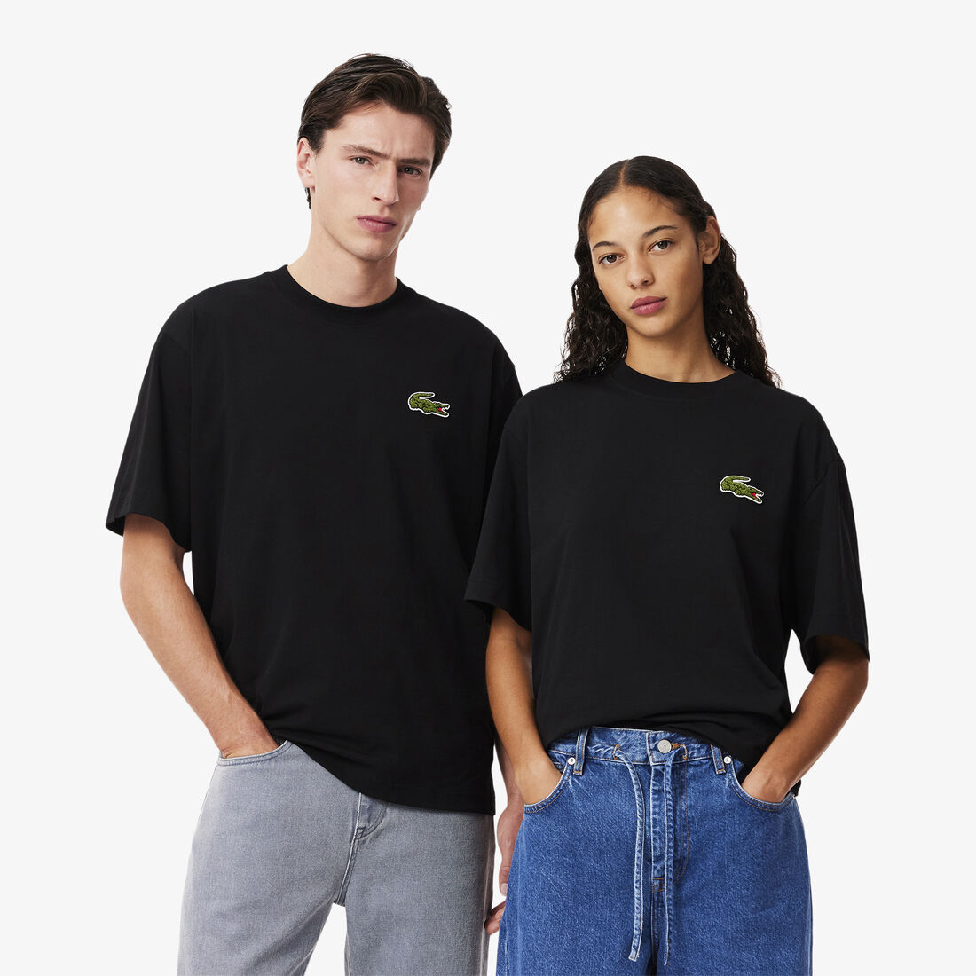 تي شيرت فضفاض من القطن الثقيل