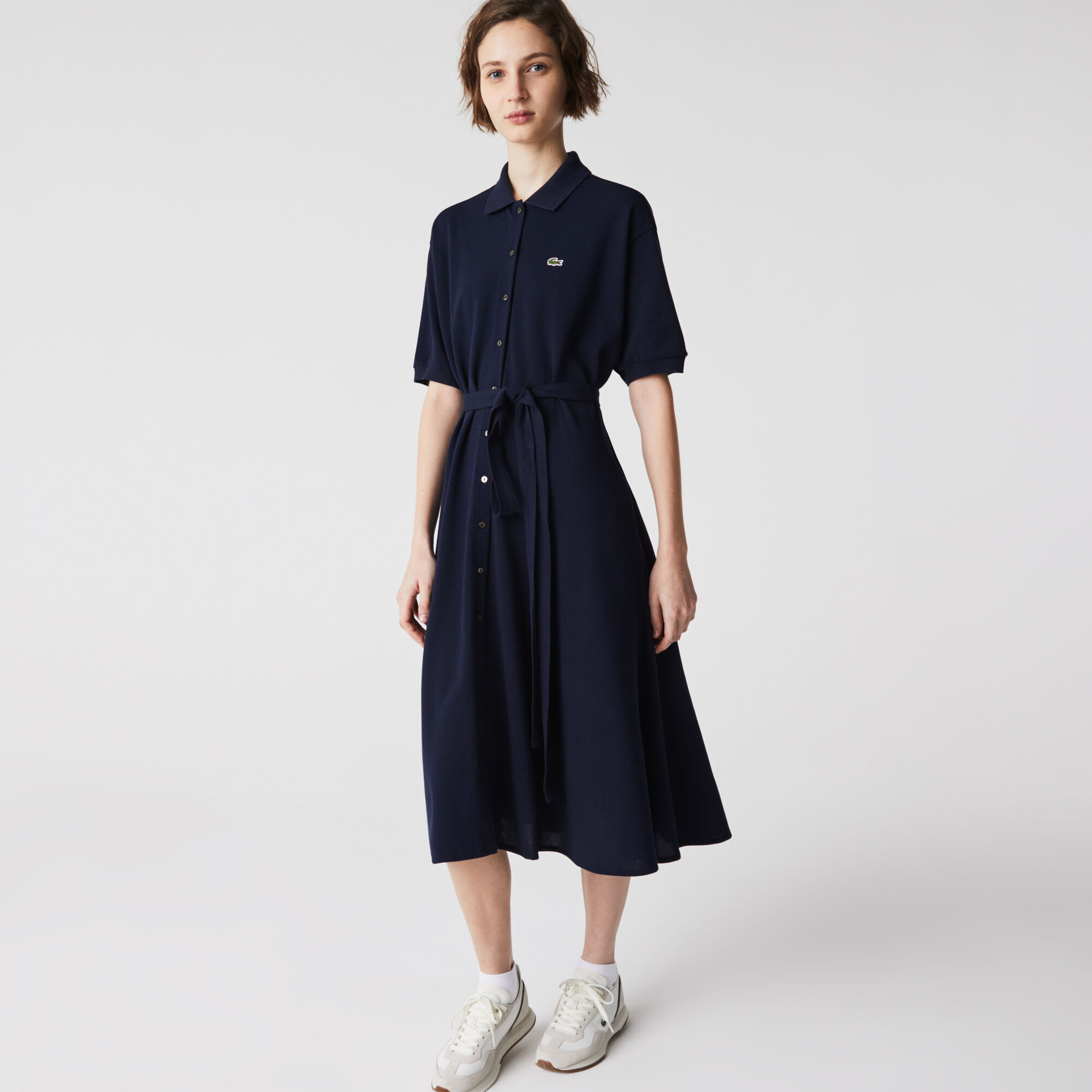 Lacoste belted dress shop