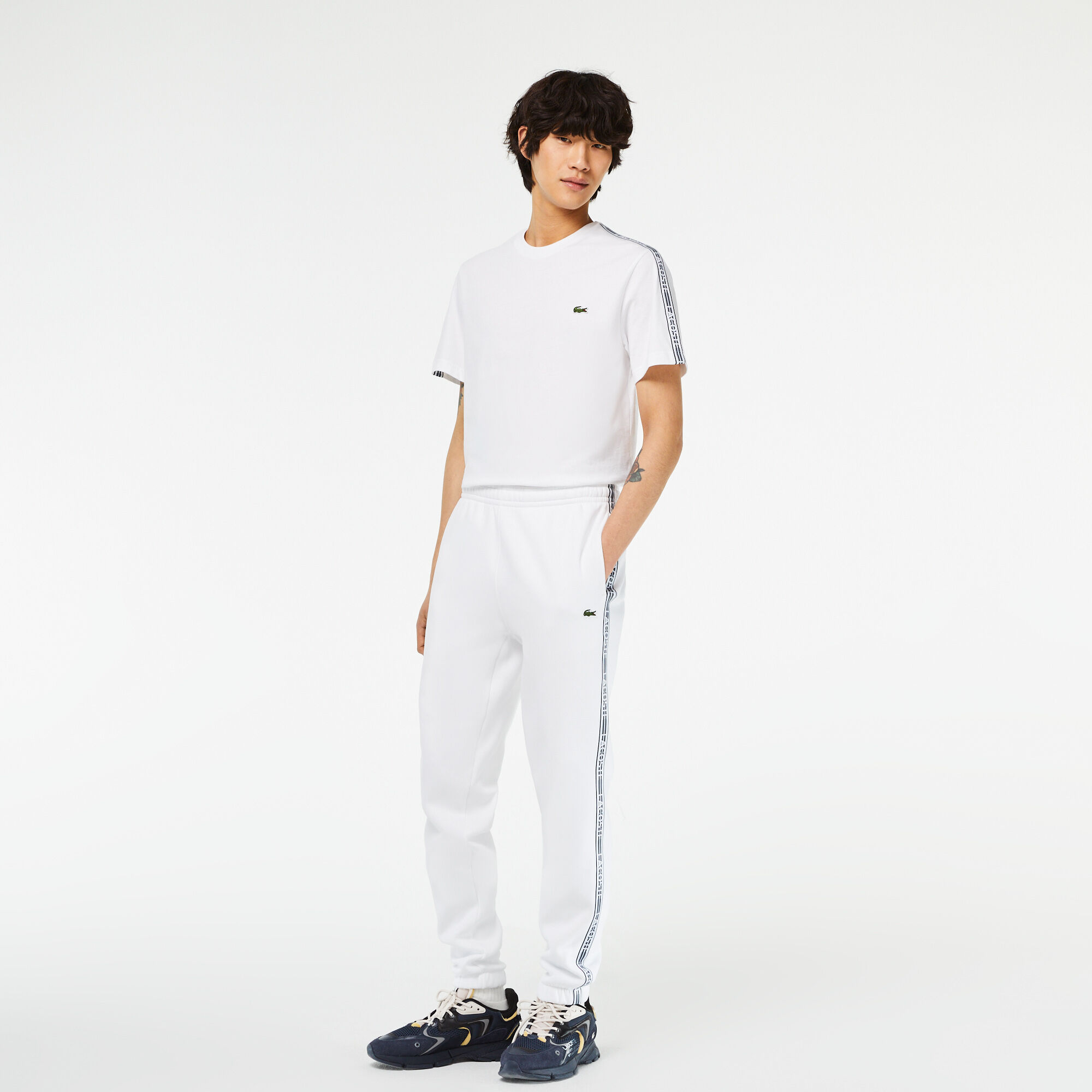 Buy Men s Lacoste Logo Stripe Track Pants Lacoste EG