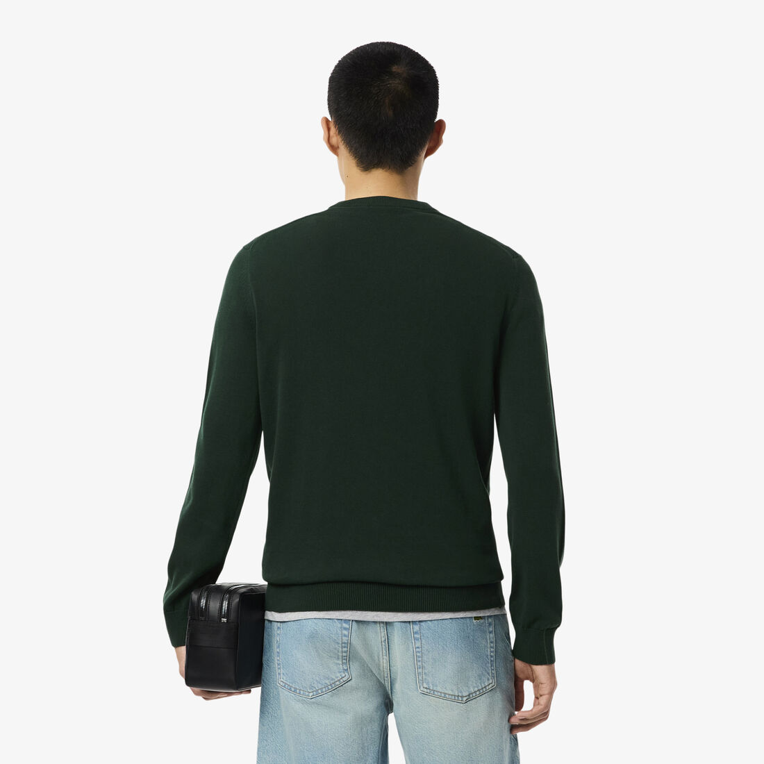 Monochrome Crew Neck Cotton Sweater Monochrome Crew Neck Cotton Sweater