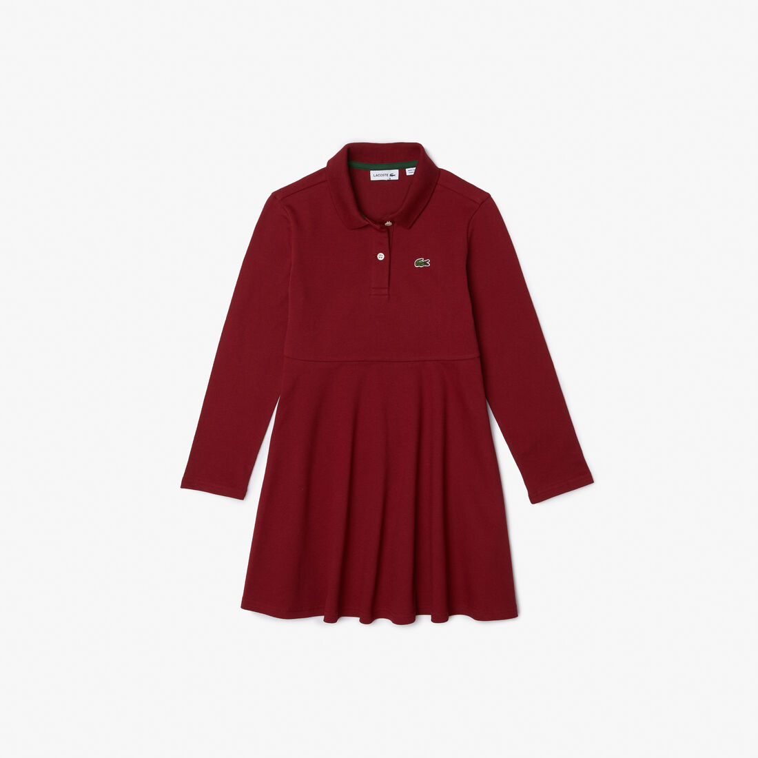 Girls' Lacoste Polo Collar Pique Dress