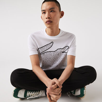 Men's Crew Neck Cotton Piqué Blend T-shirt