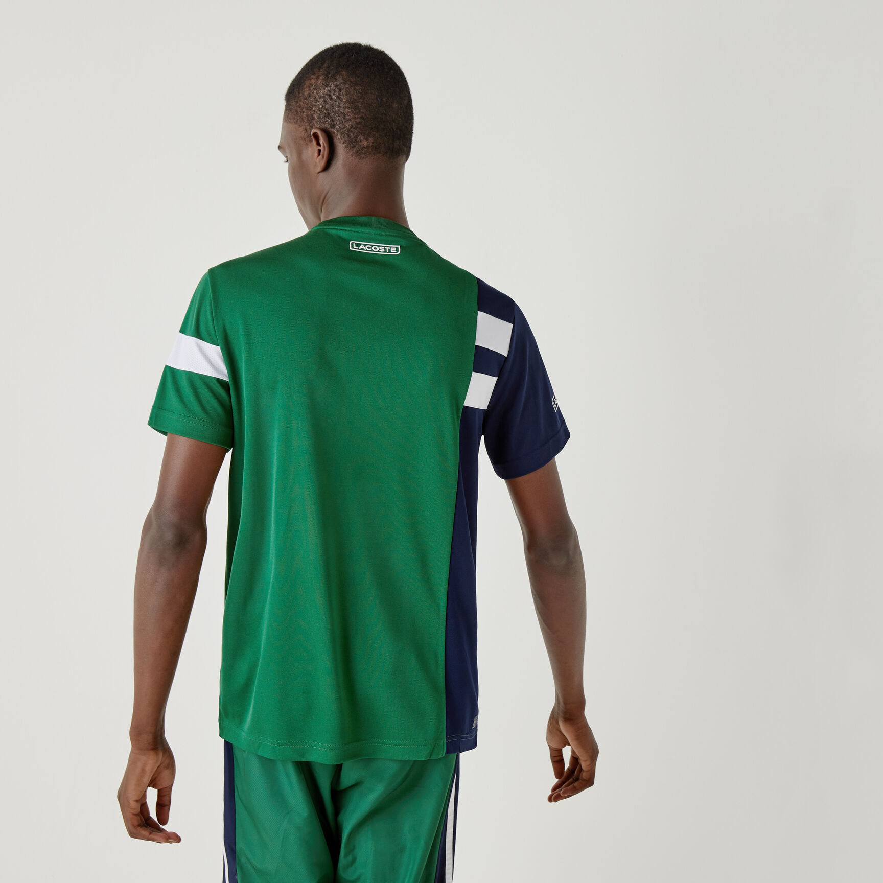 Men's Lacoste SPORT Colourblock Breathable Piqu&eacute; Tennis T-shirt