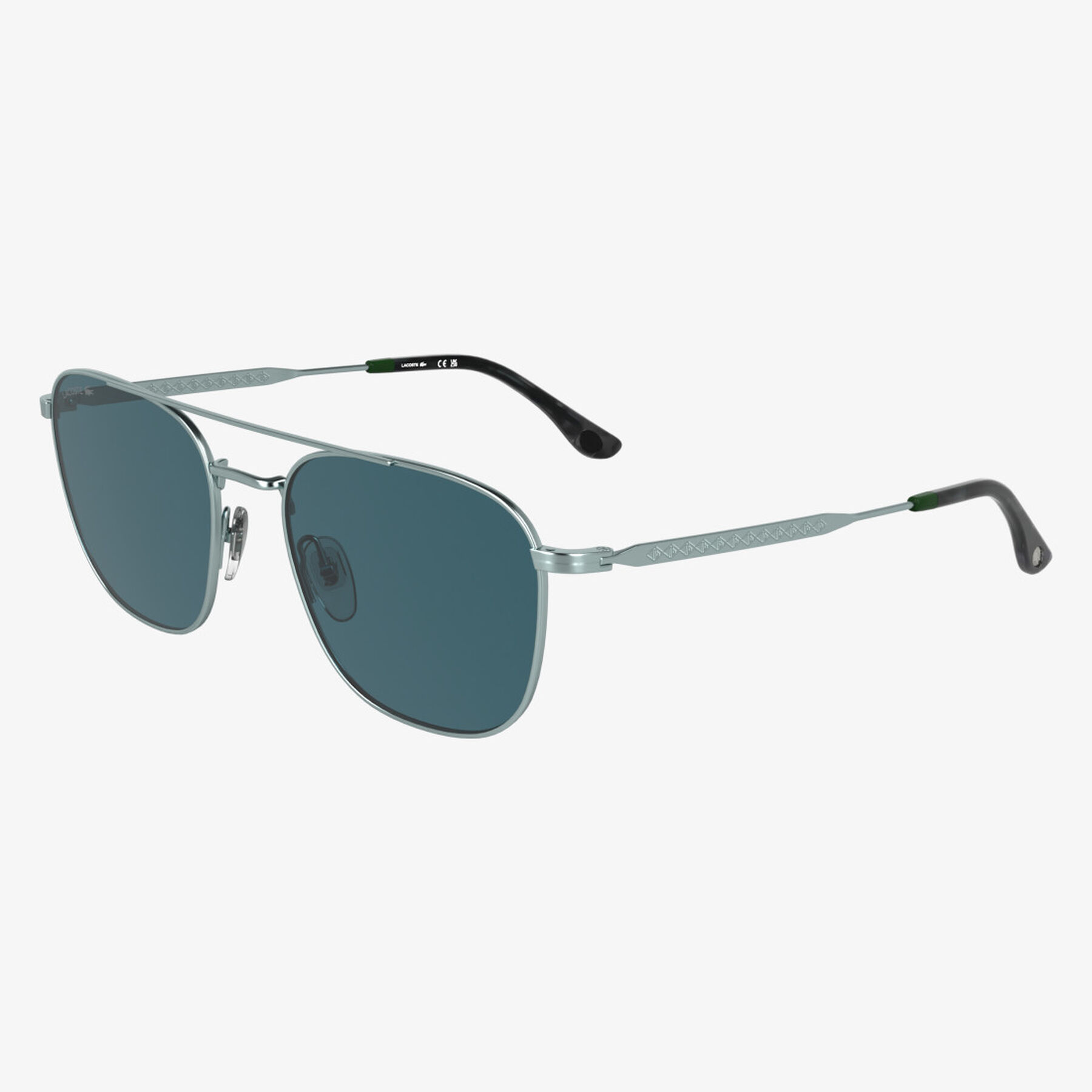 lacoste monogram double bridge sunglasses