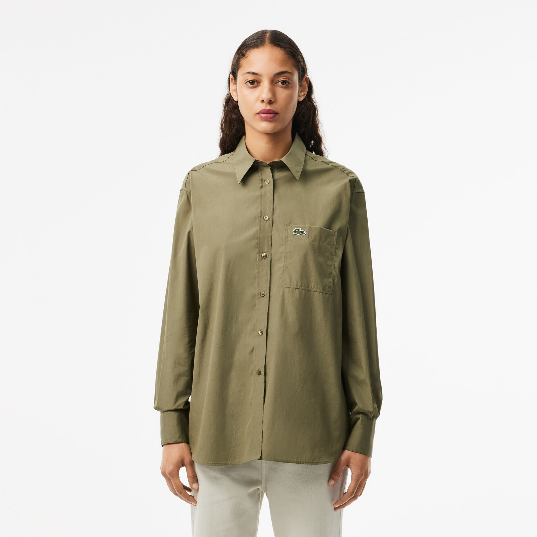 Oversized Fit Cotton Poplin Shirt Oversized Fit Cotton Poplin Shirt