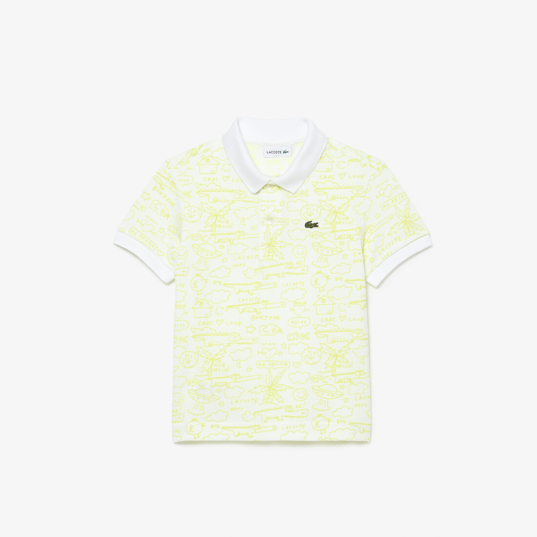 Kids' Lacoste Graphic Organic Cotton Petit Piqué Polo Shirt