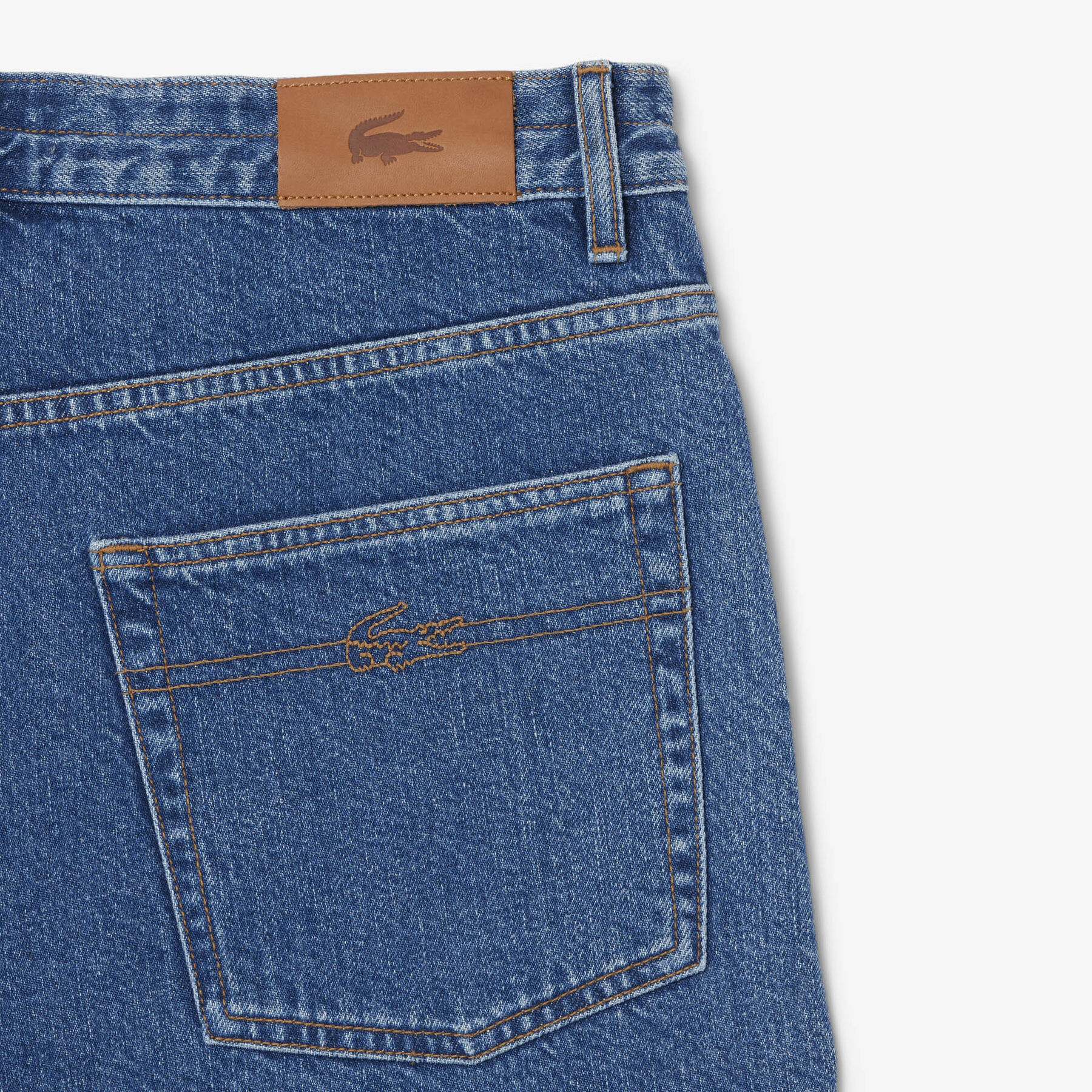 Cotton Denim Shorts lacoste cotton denim shorts