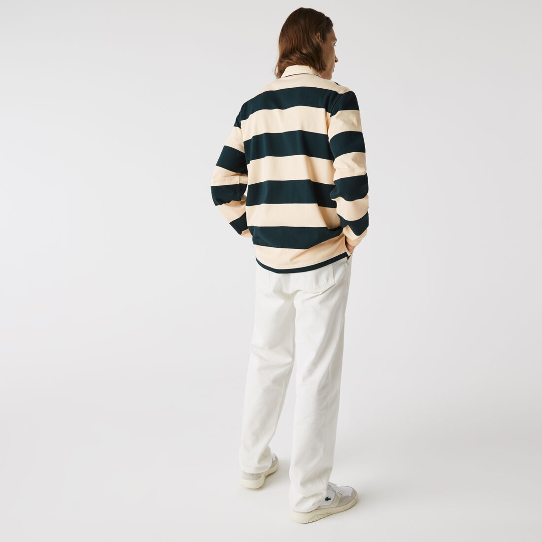 Men’s Lacoste Striped Cotton Rugby Shirt Men’s Lacoste Striped Cotton Rugby Shirt