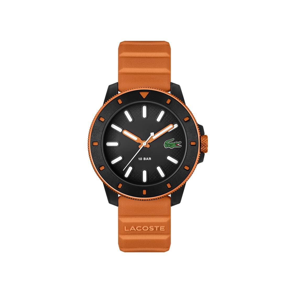 ساعة كوارتز رجالية بسوار من السيليكون بثلاث عقارب