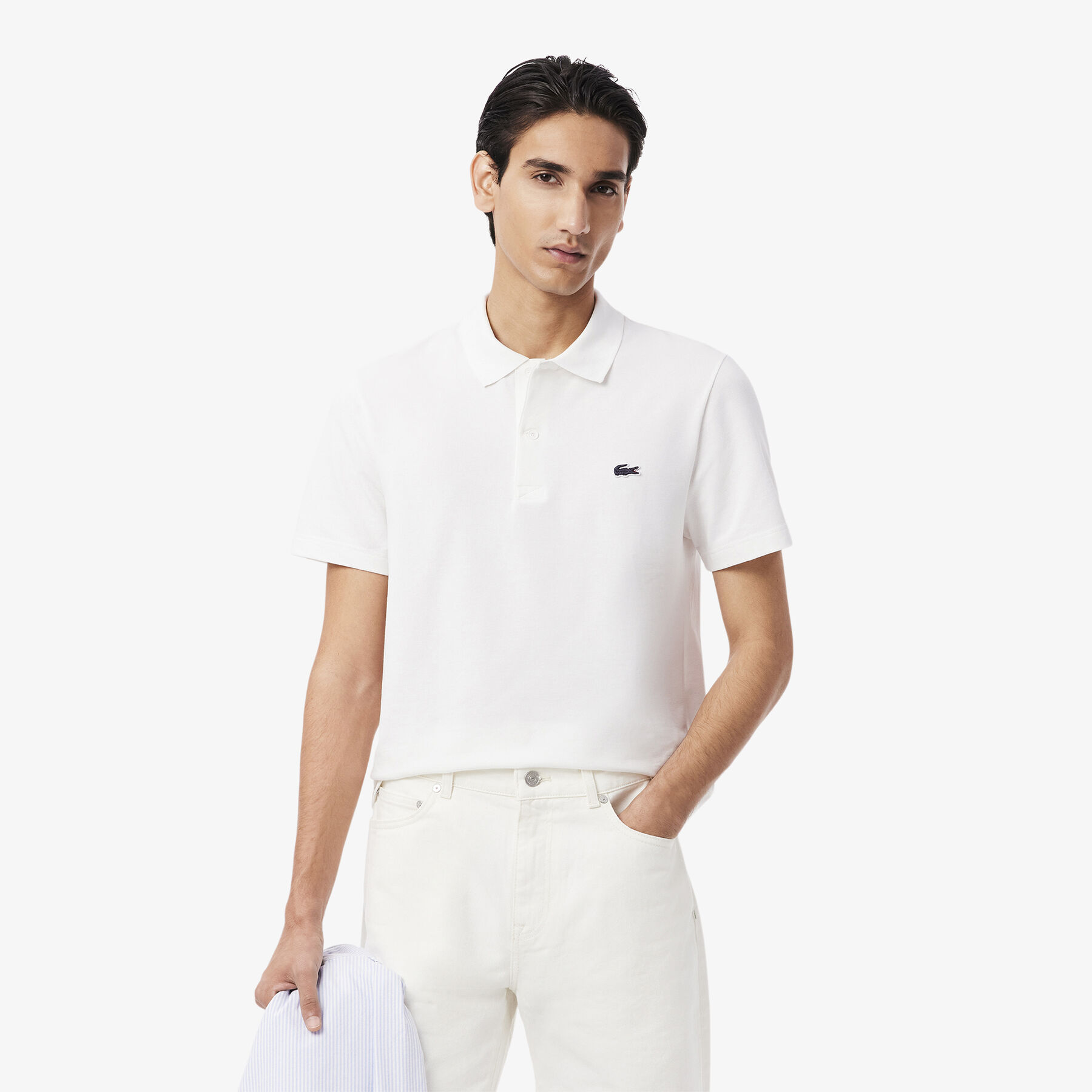 Regular Fit Cotton Blend Polo Shirt lacoste regular fit cotton blend polo shirt