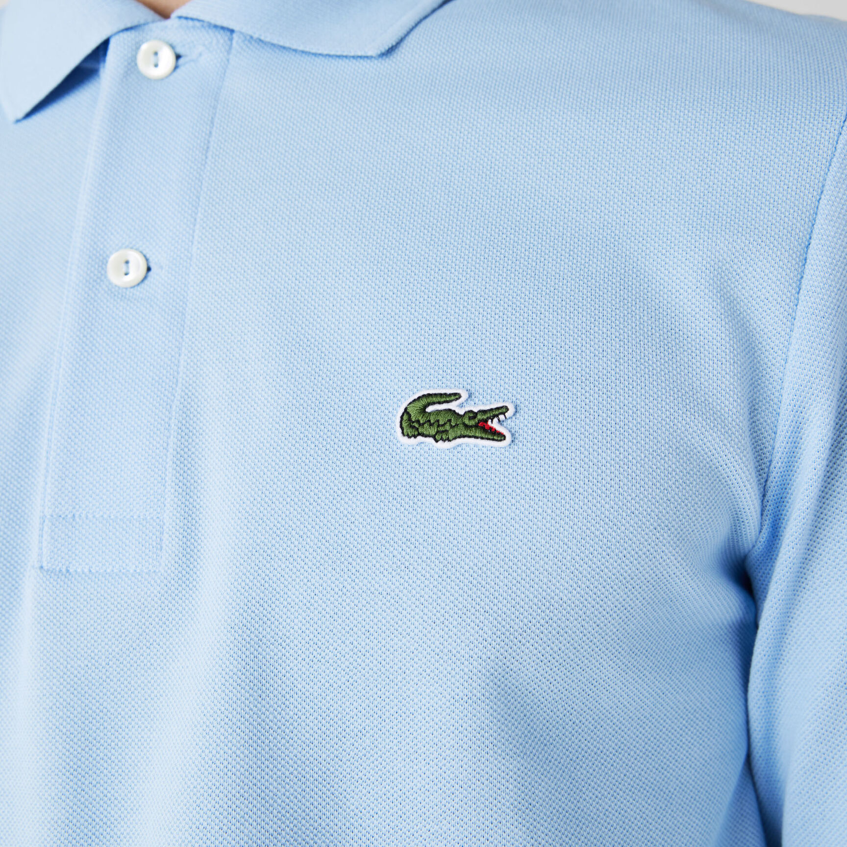 Classic Fit Long Sleeved L.12.12 Polo Shirt