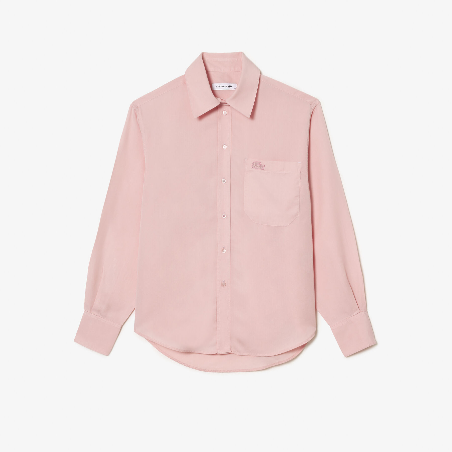 lacoste flowing  oversized lyocell shirt