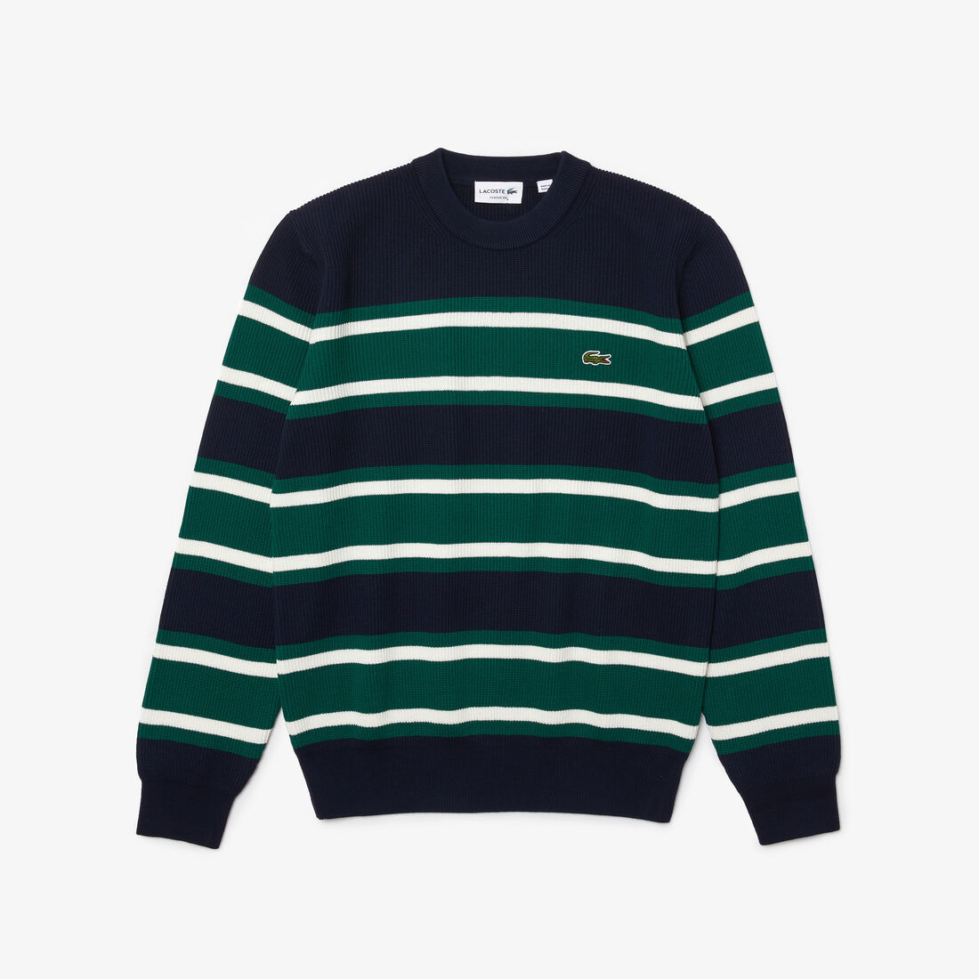 Men’s Heritage Crew Neck Striped Cotton Sweater Men’s Heritage Crew Neck Striped Cotton Sweater