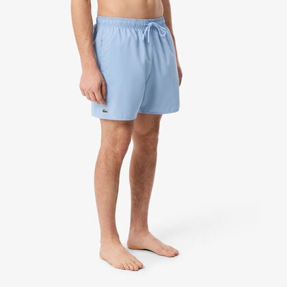 Mid Length Monochrome Swim Trunks