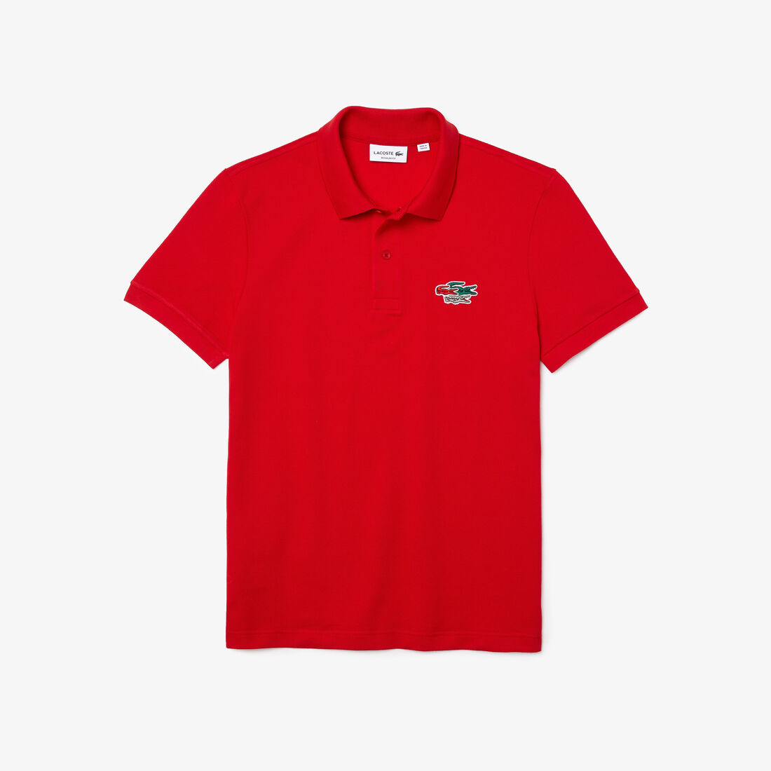 Men&rsquo;s Lacoste Regular Fit Crocodiles Organic Cotton Polo