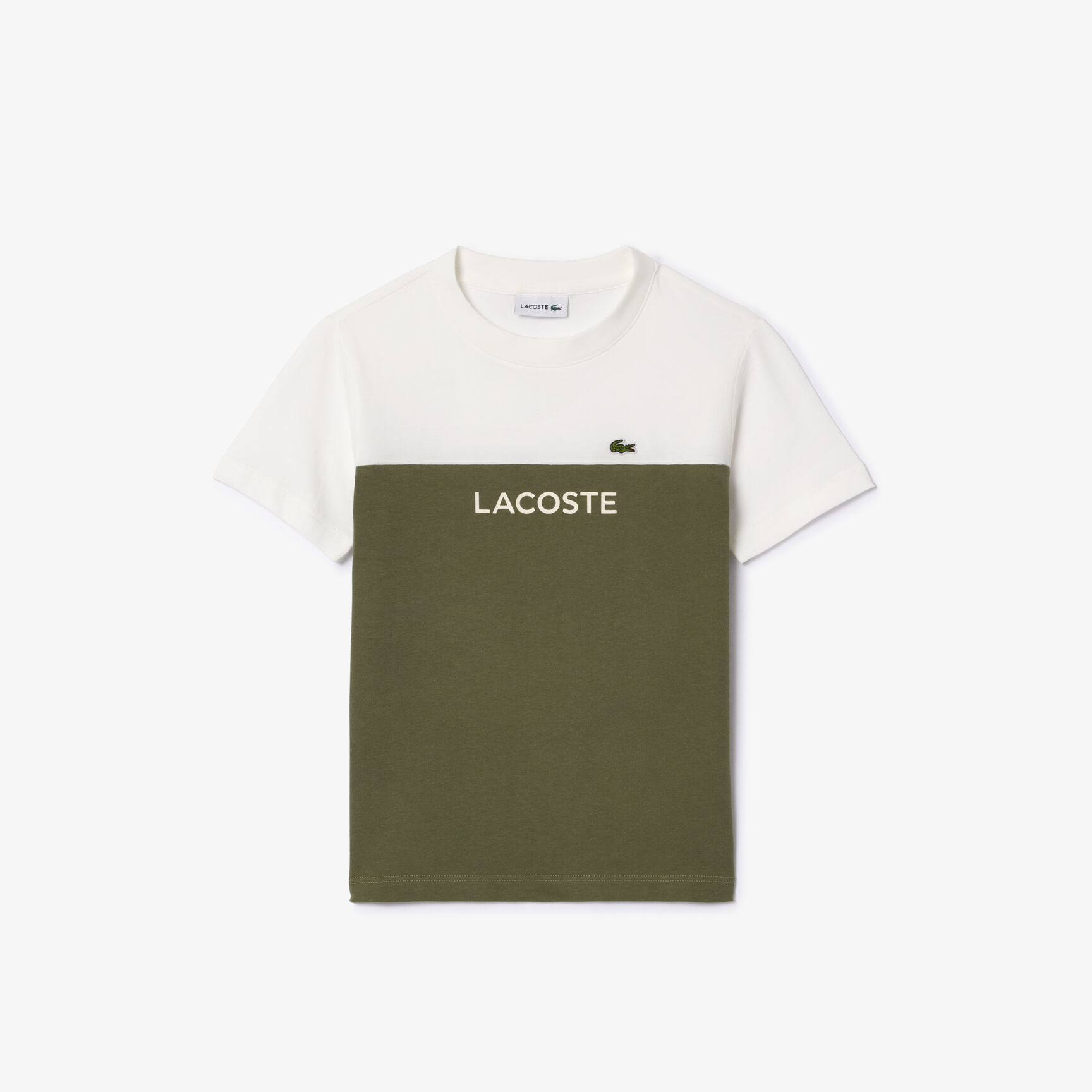 Kids' Lacoste Colourblock Organic Cotton Jersey T-shirt Kids' Lacoste Colourblock Organic Cotton Jersey T-shirt