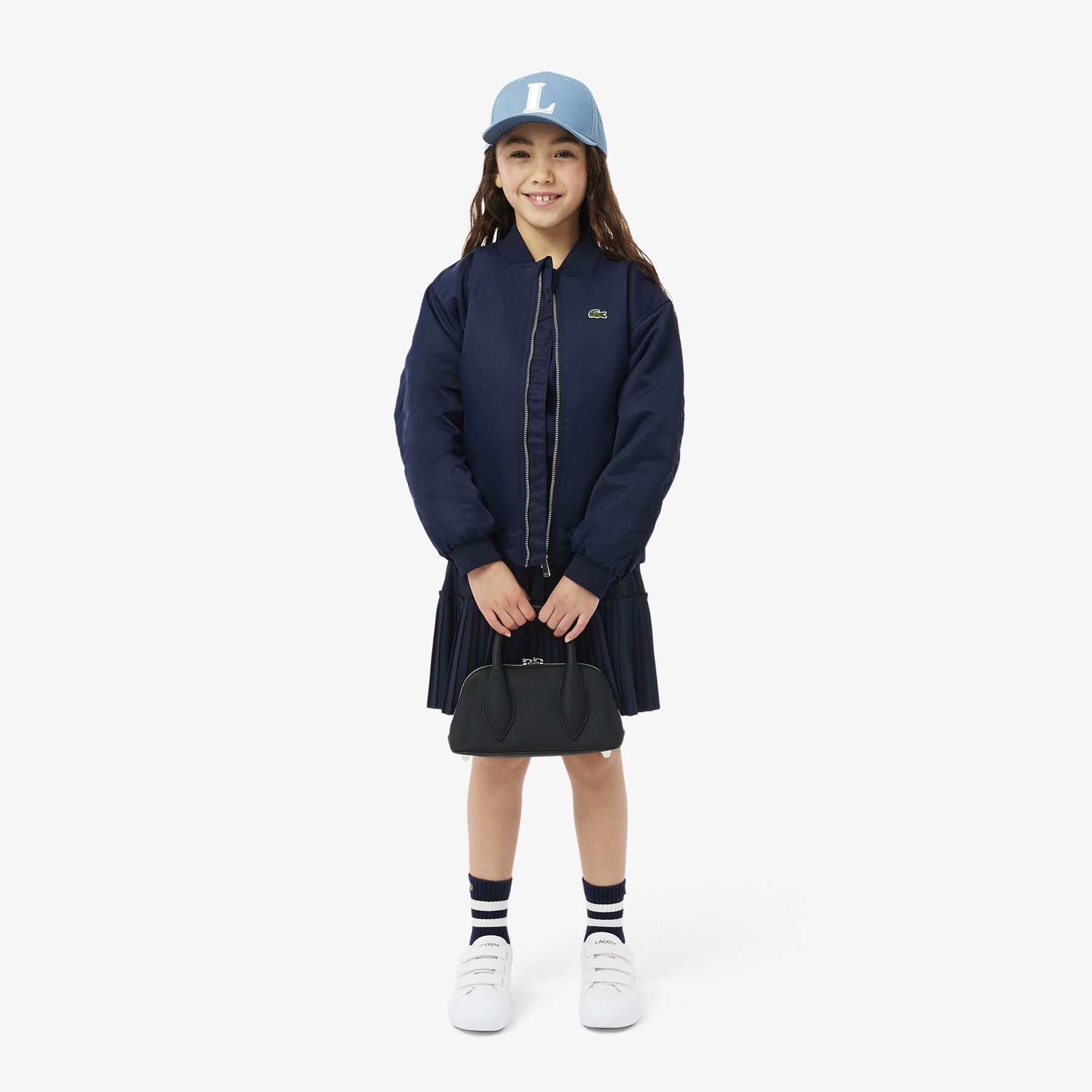 lacoste pleated jersey skirt