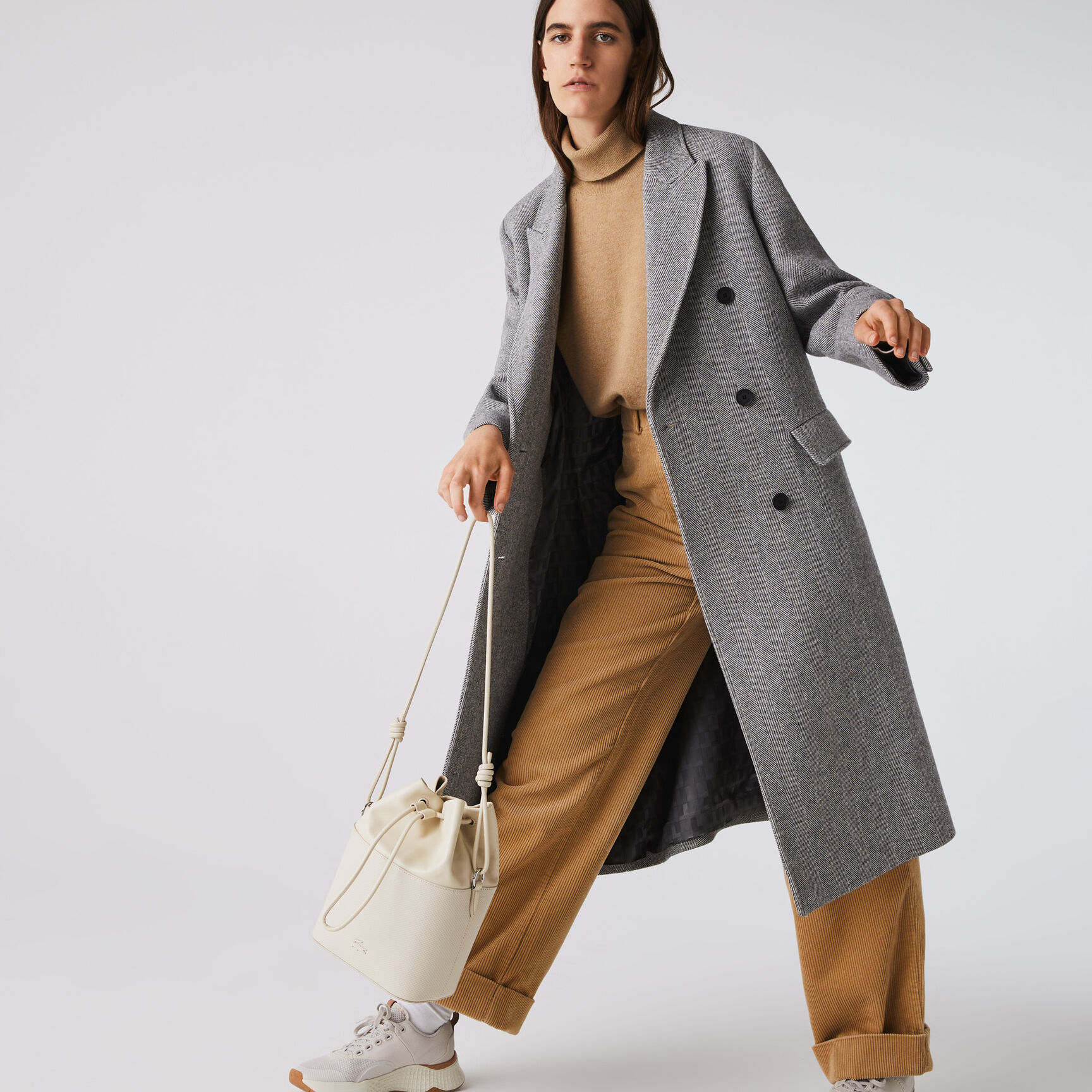 Women's Chantaco Matte Piqué Leather Drawstring Bucket Bag Women's Chantaco Matte Piqué Leather Drawstring Bucket Bag