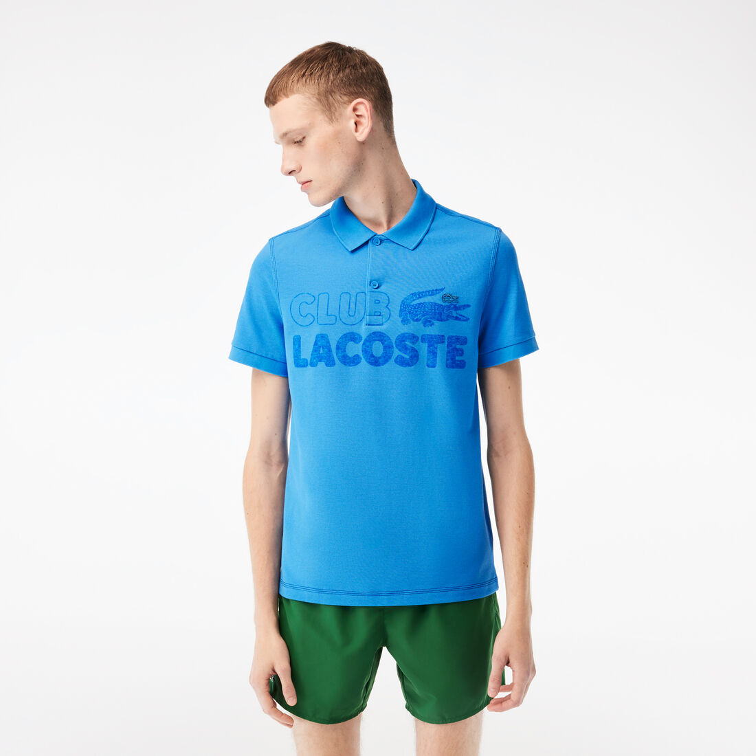 Men's Lacoste Organic Cotton Printed Polo Shirt