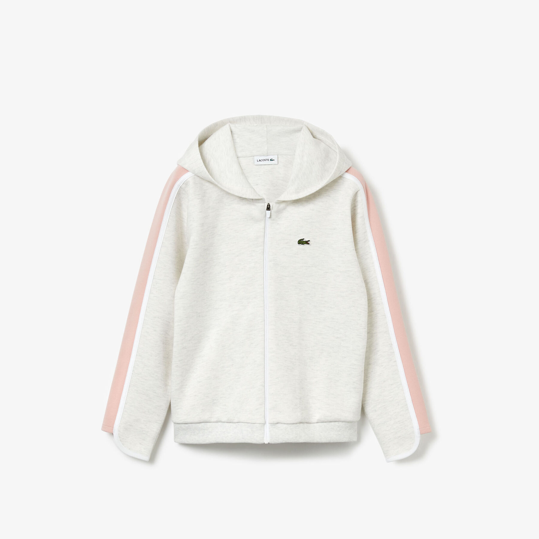 Girl’s Cotton Blend Hooded Zip Sweatshirt lacoste girl s cotton blend hooded zip sweatshirt