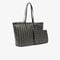 Zely Grained Tote with Pouch lacoste zely grained tote with pouch