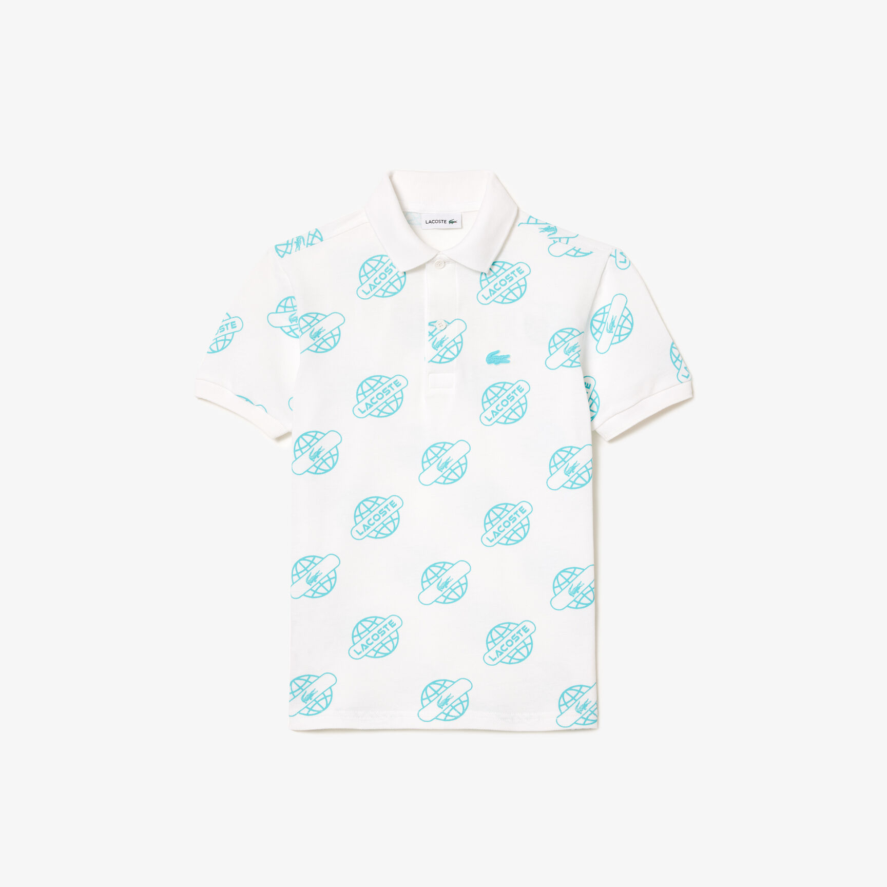 Cotton Pique Print Polo Shirt Cotton Pique Print Polo Shirt