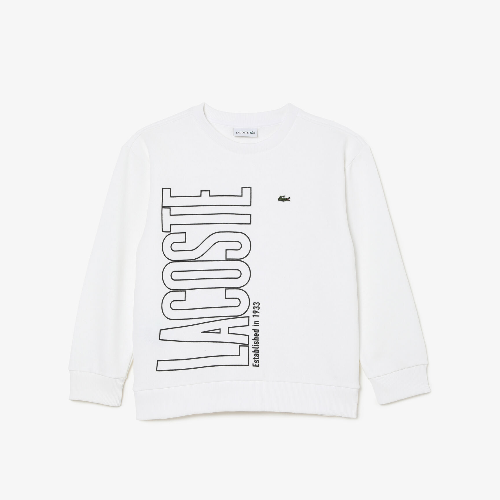 سويت شيرت لاكوست مقسم بألوان بشعار الماركة للأطفال سويت شيرت لاكوست مقسم بألوان بشعار الماركة للأطفال