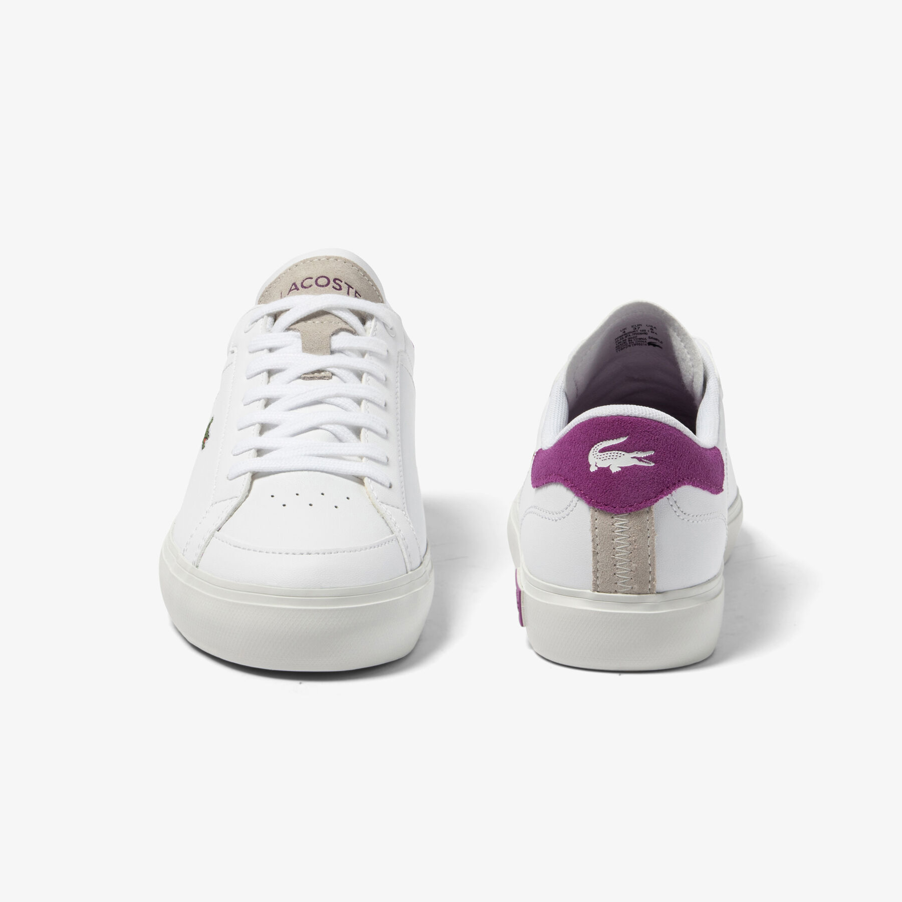 Women's Lacoste Powercourt Leather Trainers women s lacoste powercourt leather trainers