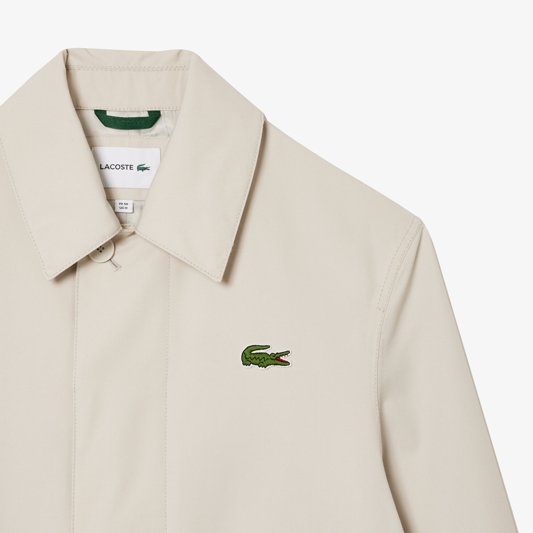 جاكيت تفتا مقاوم للماء بسحاب وتفاصيل بلون مغاير جاكيت تفتا مقاوم للماء بسحاب وتفاصيل بلون مغاير