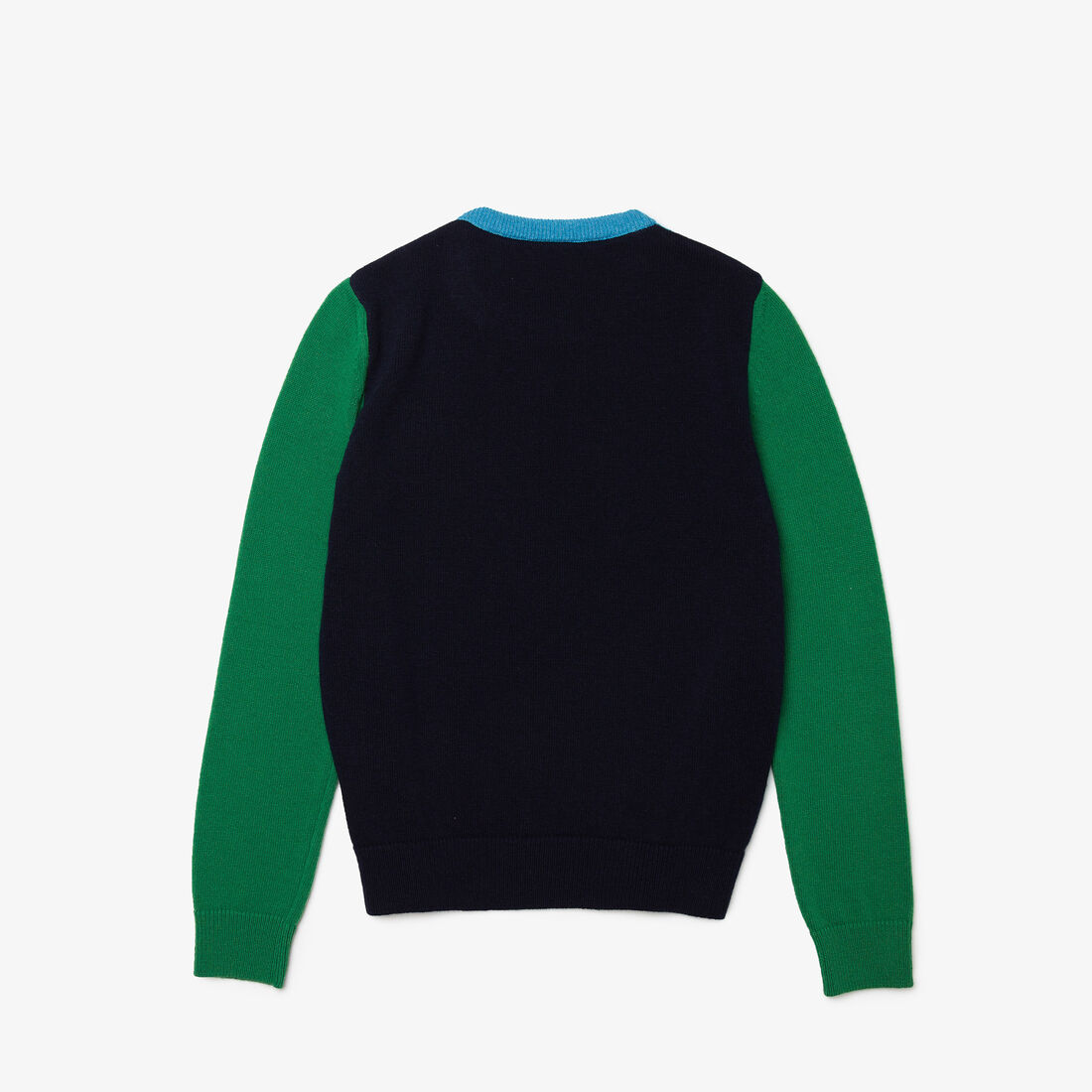 كنزة صوفية نسائية بياقة دائرية مزينة بشارة التمساح كنزة صوفية نسائية بياقة دائرية مزينة بشارة التمساح