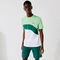 لاكوست تي شيرت تنس للرجال فائق الخفة مع كتل لونية مجموعة lacoste sport