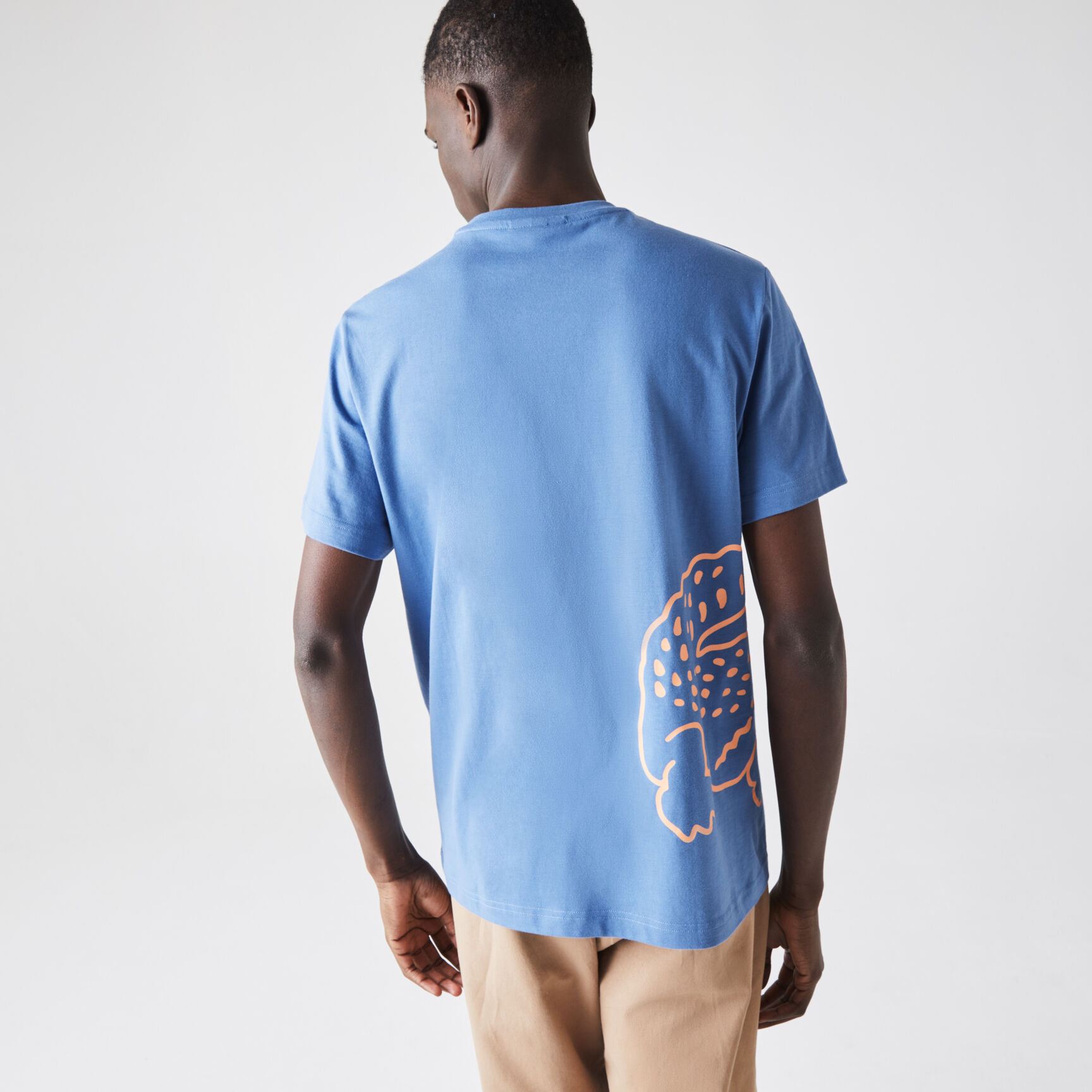 Men&rsquo;s Crew Neck Crocodile Print Organic Cotton T-shirt