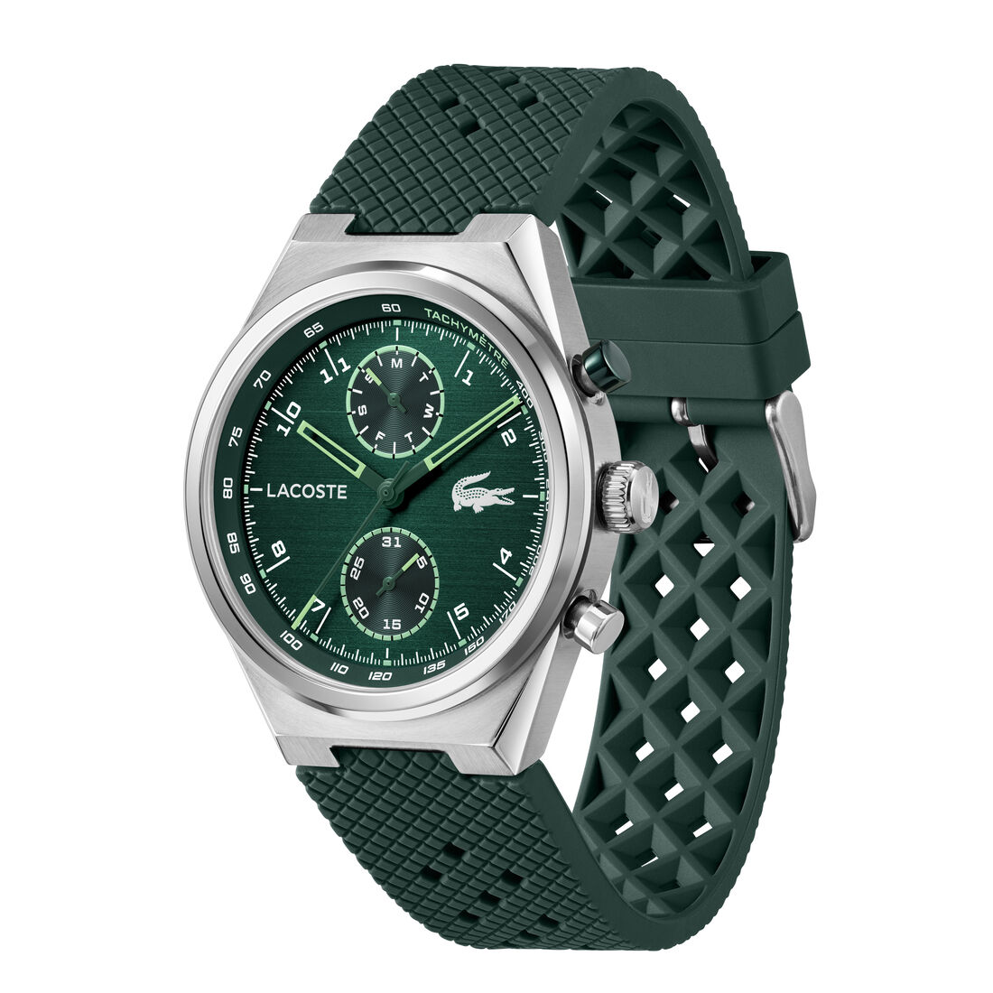 Green Silicone Strap Men's Watch Green Silicone Strap Men's Watch