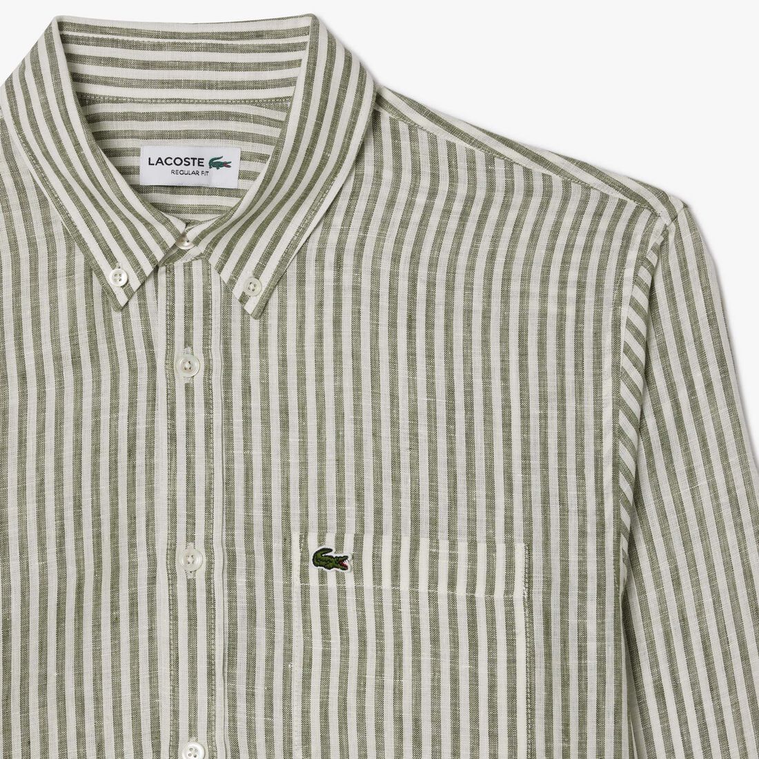 Regular Fit Striped Linen Shirt Regular Fit Striped Linen Shirt