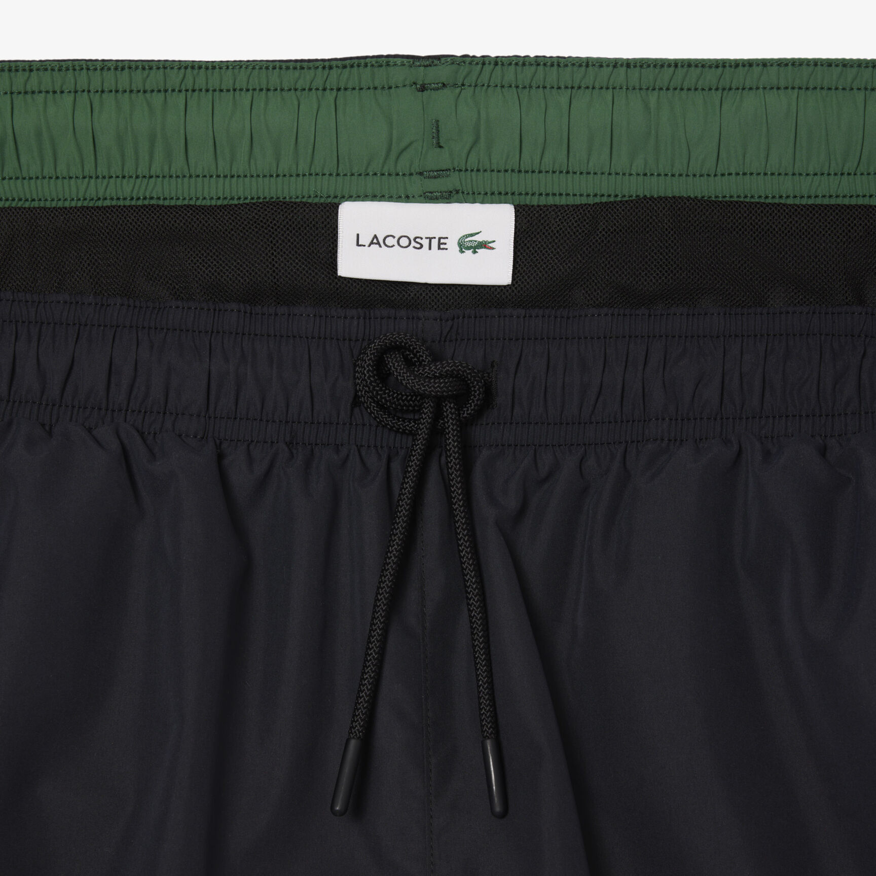 Mid Length Monochrome Swim Trunks
