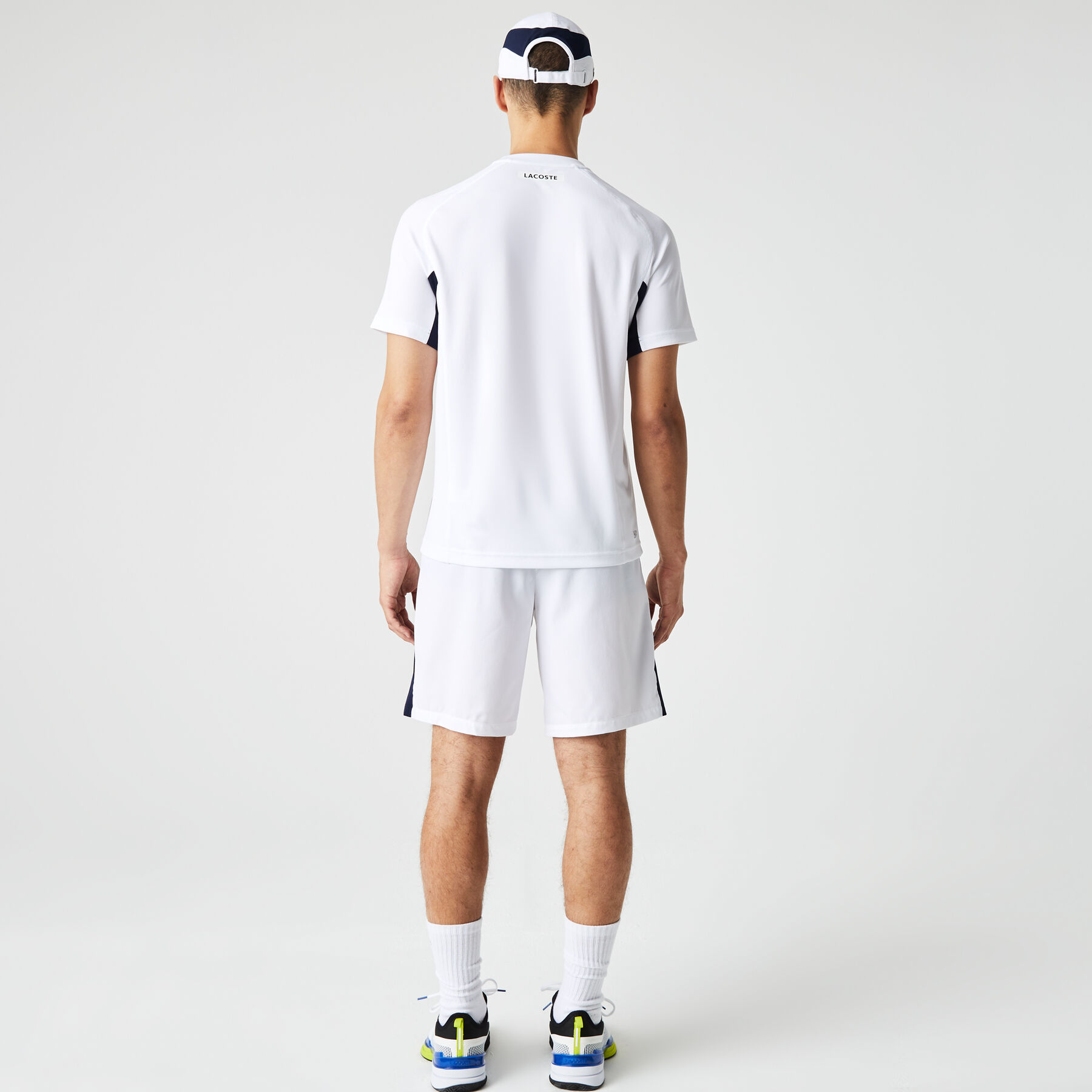 Men's Lacoste SPORT Color-Block Ultra-Dry Piqué Tennis T-Shirt men s lacoste sport color block ultra dry piqu tennis t shirt