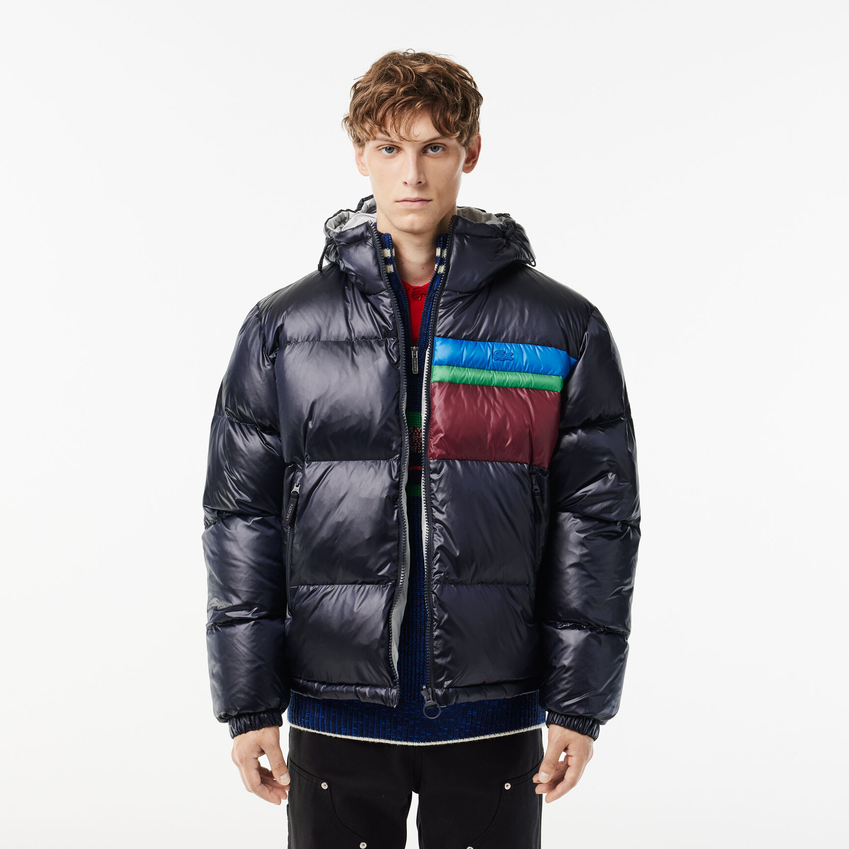 Reversible Colourblock Accent Down Jacket
