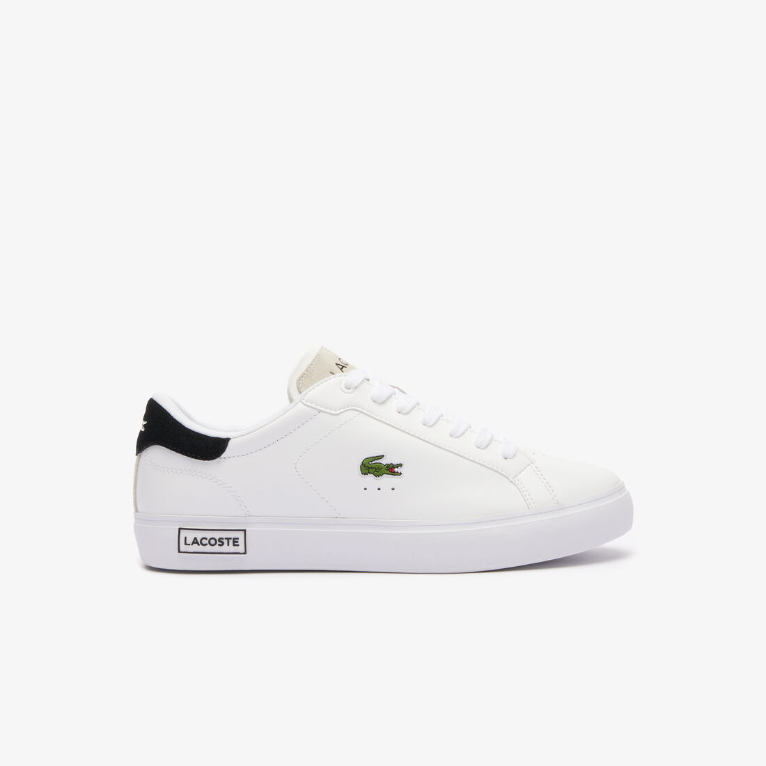 Men's Powercourt Logo Tongue Leather Trainers 