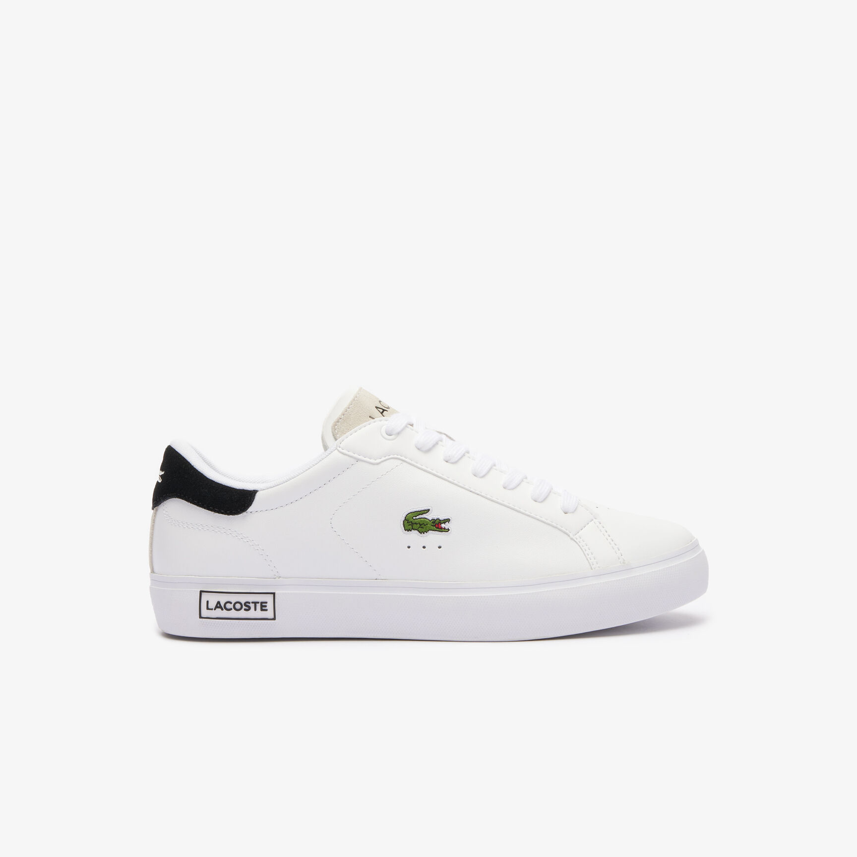 Men's Powercourt Logo Tongue Leather Trainers 