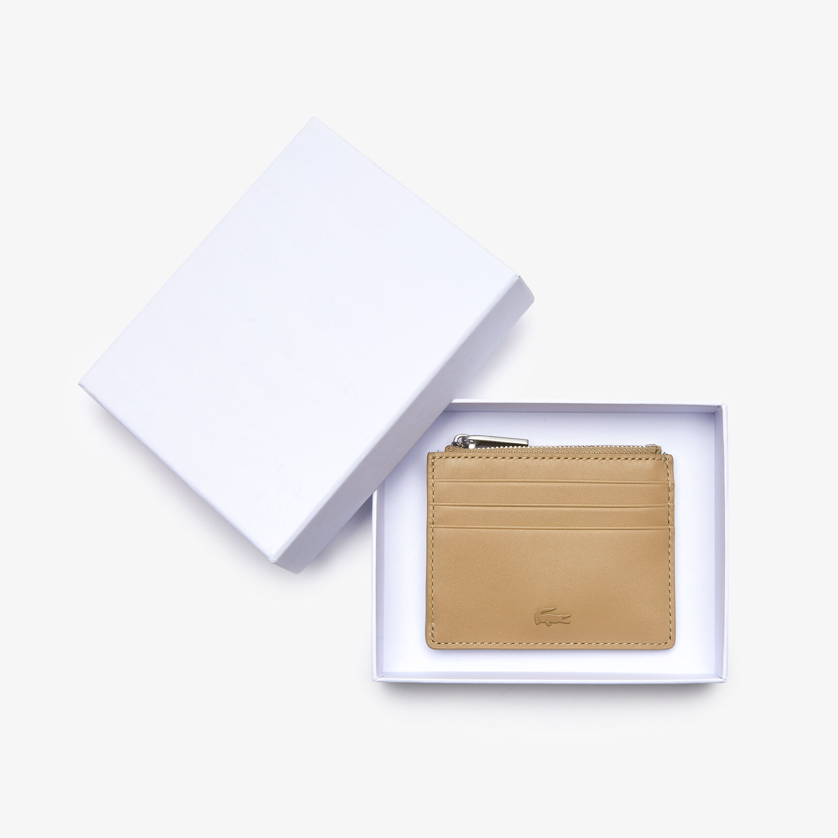 Men's Fitzgerald Zippered Smooth Leather Credit Card Holder