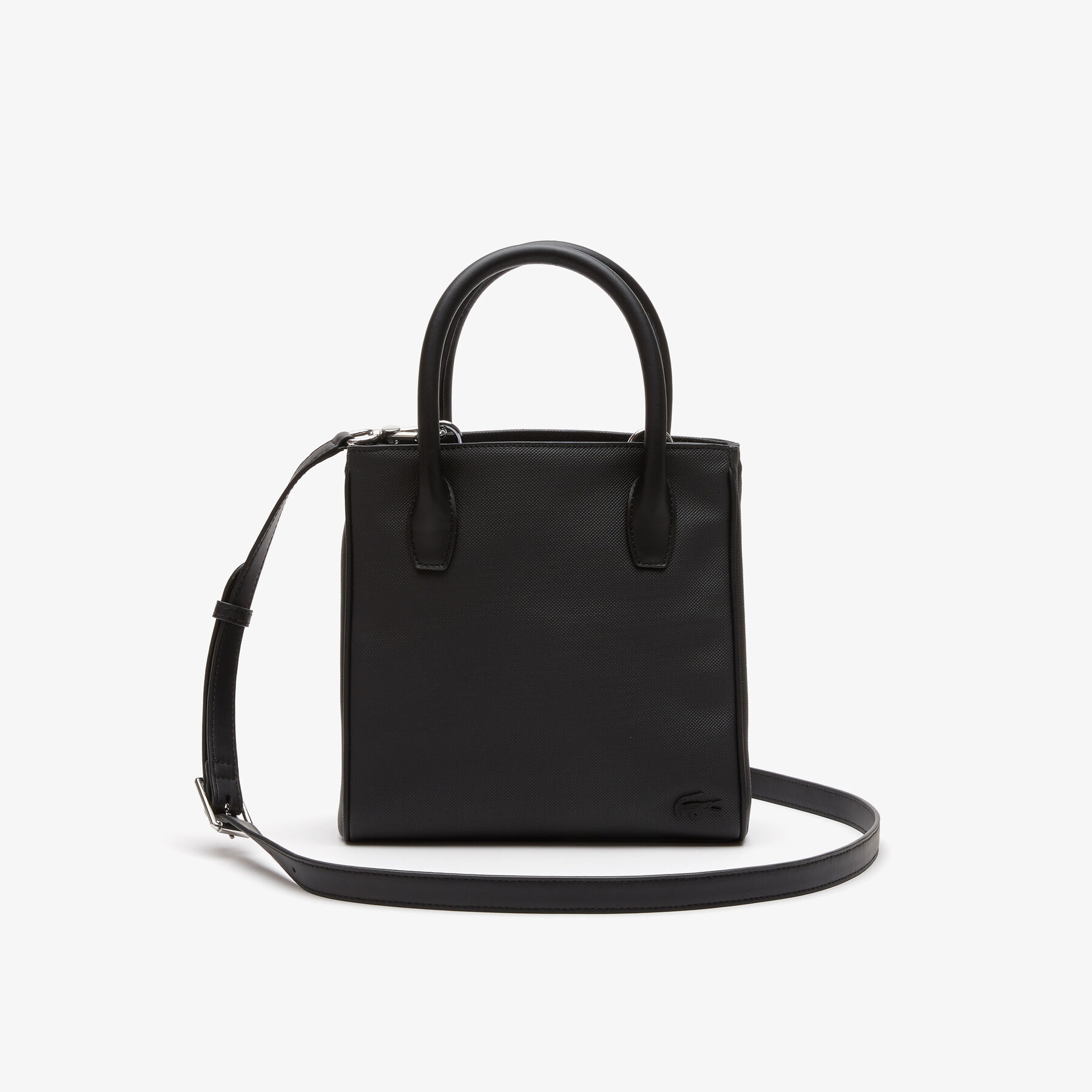 women s lacoste detachable strap zip shopping bag