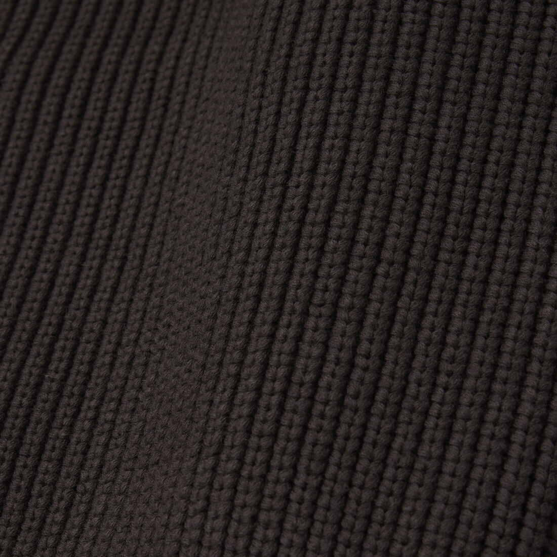 Zipped Cotton Badge Accent Sweater Zipped Cotton Badge Accent Sweater