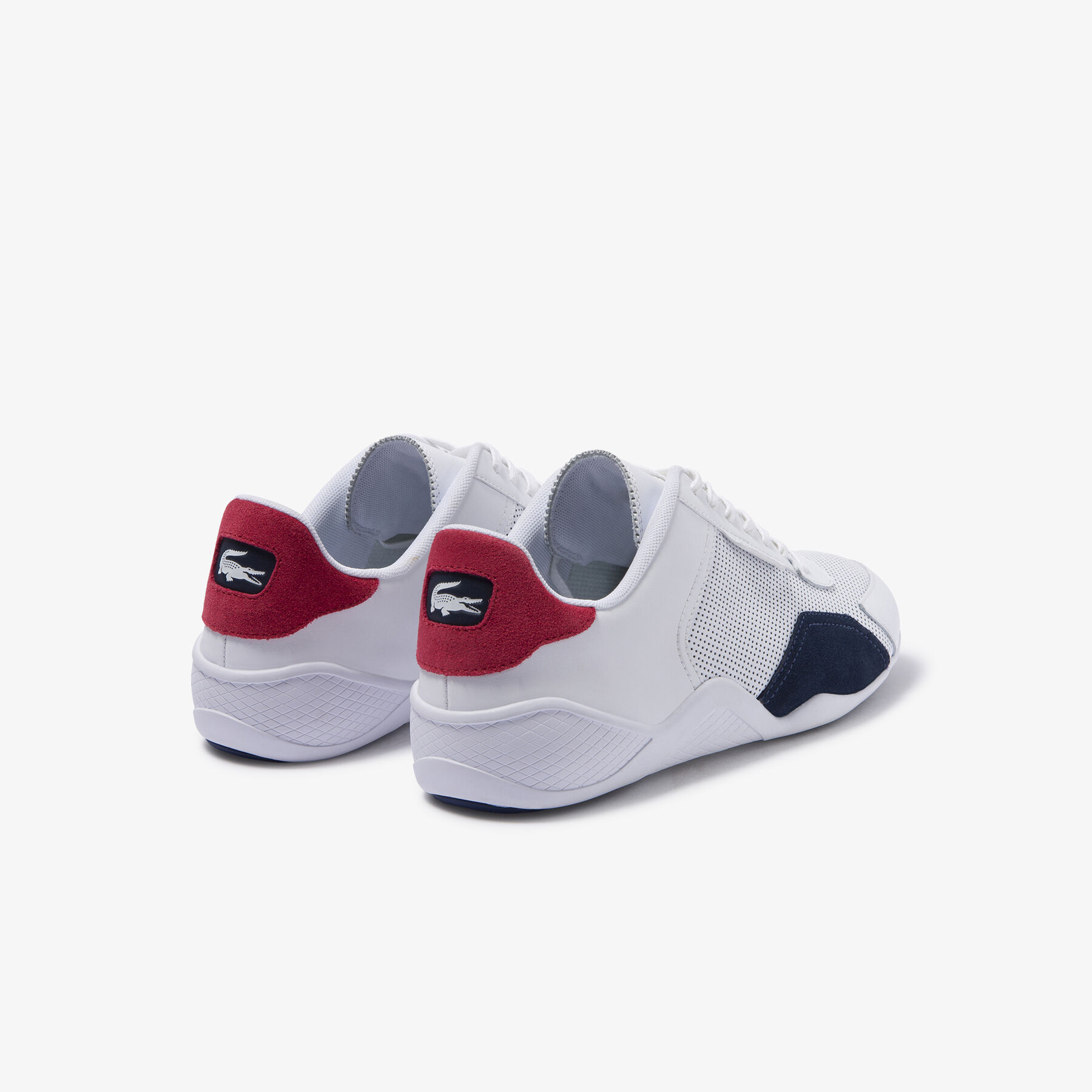 lacoste men s hapona leather and synthetic trainers