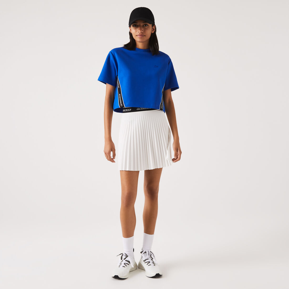 Women's Lacoste Loose Fit Printed Bands T-Shirt Women's Lacoste Loose Fit Printed Bands T-Shirt