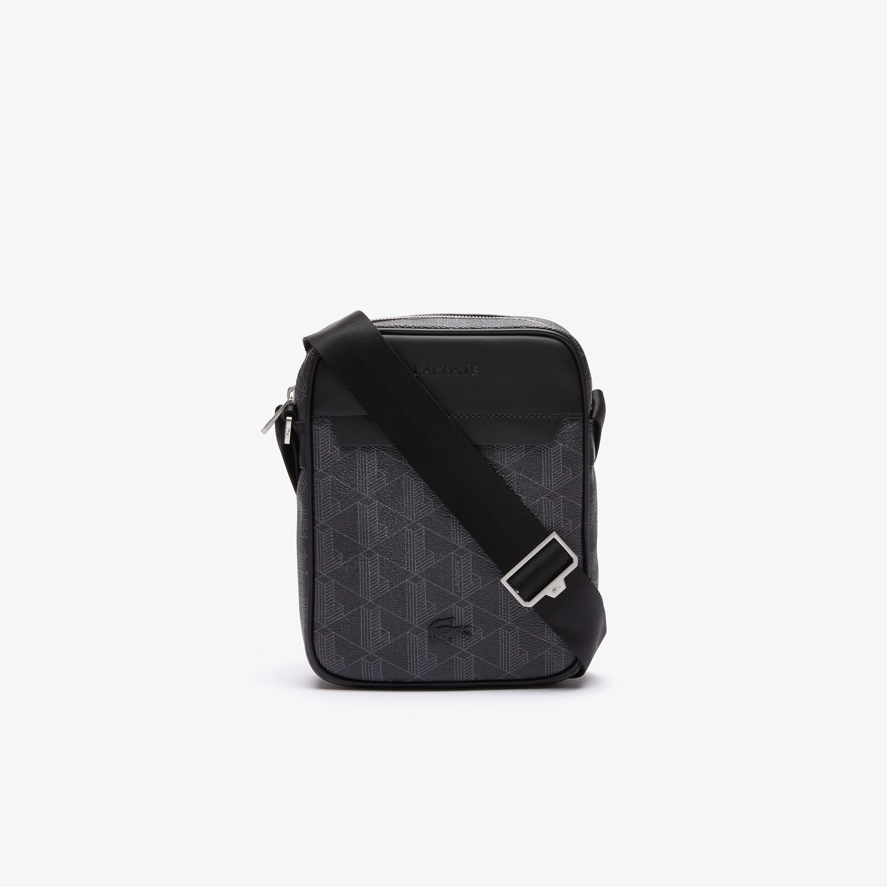 Men’s The Blend Monogram Canvas Vertical Bag lacoste men s the blend monogram canvas vertical bag