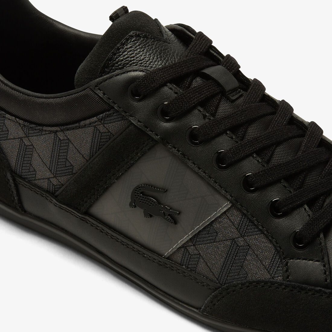 سنيكرز لاكوست شايمون قماش جلد بلون محايد للرجال سنيكرز لاكوست شايمون قماش جلد بلون محايد للرجال