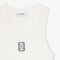 Slim Fit Badge Accent Rib Knit Tank Top Slim Fit Badge Accent Rib Knit Tank Top
